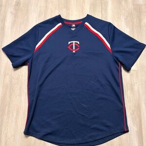 Genuine Merchandise Navy Tee with Red Trim